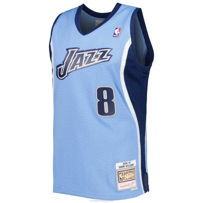 NBA 0F6D4665 utah jazz deron williams mitchell & ness blue hardwood classics swingman jersey