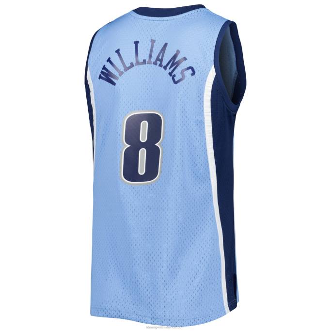 NBA 0F6D4665 utah jazz deron williams mitchell & ness blue hardwood classics swingman jersey