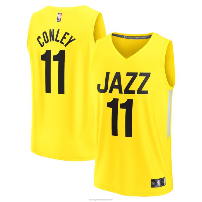 NBA 0F6D5266 utah jazz mike conley amarillo fast break replica player jersey
