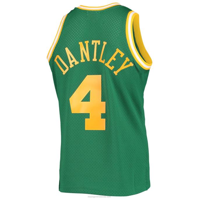 NBA 0F6D6346 utah jazz adrian dantley mitchell & ness verde 1980-81 hardwood classics swingman jersey