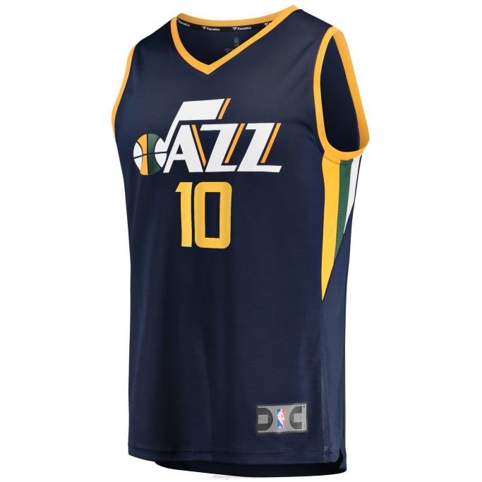 NBA 0F6D7058 utah jazz mike conley azul marino fast break replica jugador jersey
