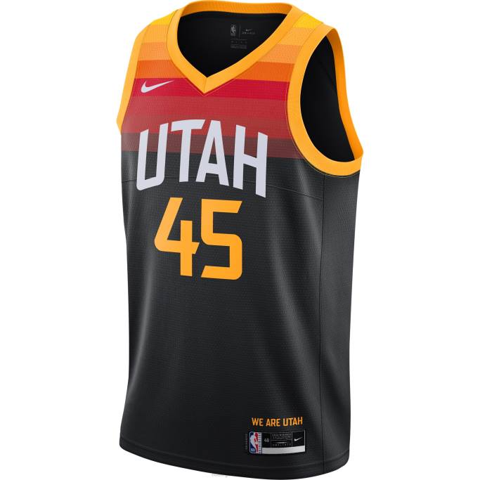 NBA 0F6D7083 camiseta utah jazz donovan mitchell nike negra swingman player