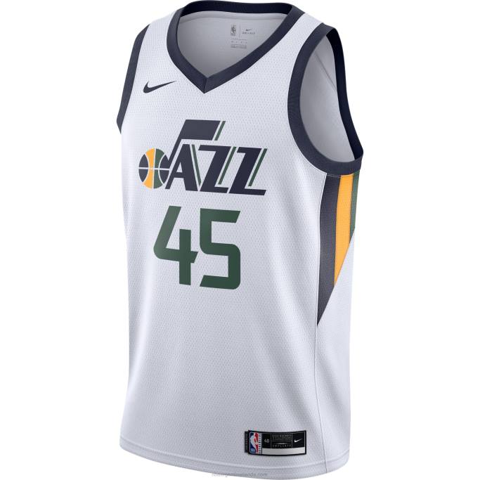 NBA 0F6D7322 camiseta utah jazz donovan mitchell nike blanca swingman