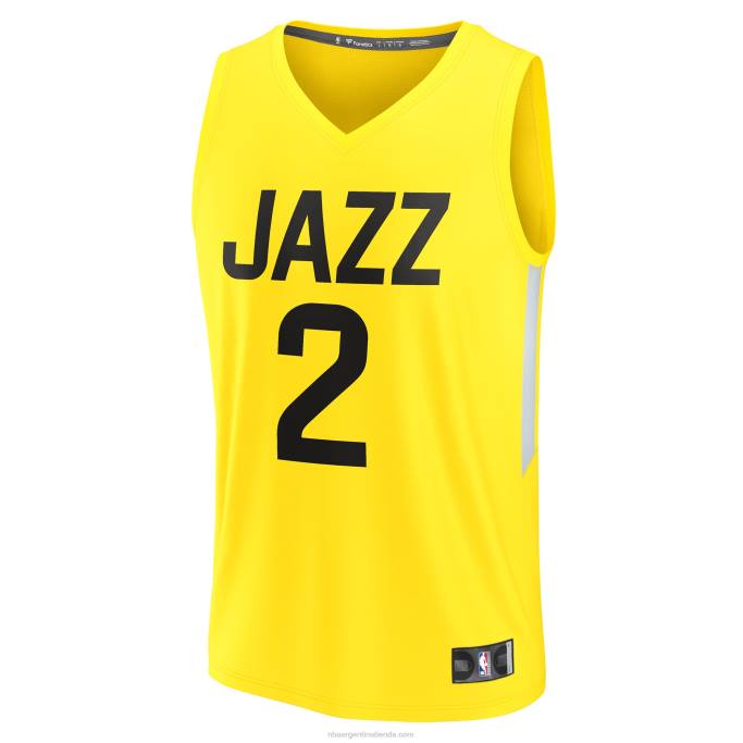 NBA 0F6D8545 utah jazz collin sexton amarillo fast break replica jugador jersey