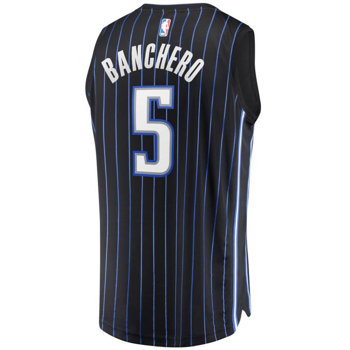 NBA 0F6D158 orlando magic paolo banchero black draft selección de primera ronda fast break replica player jersey