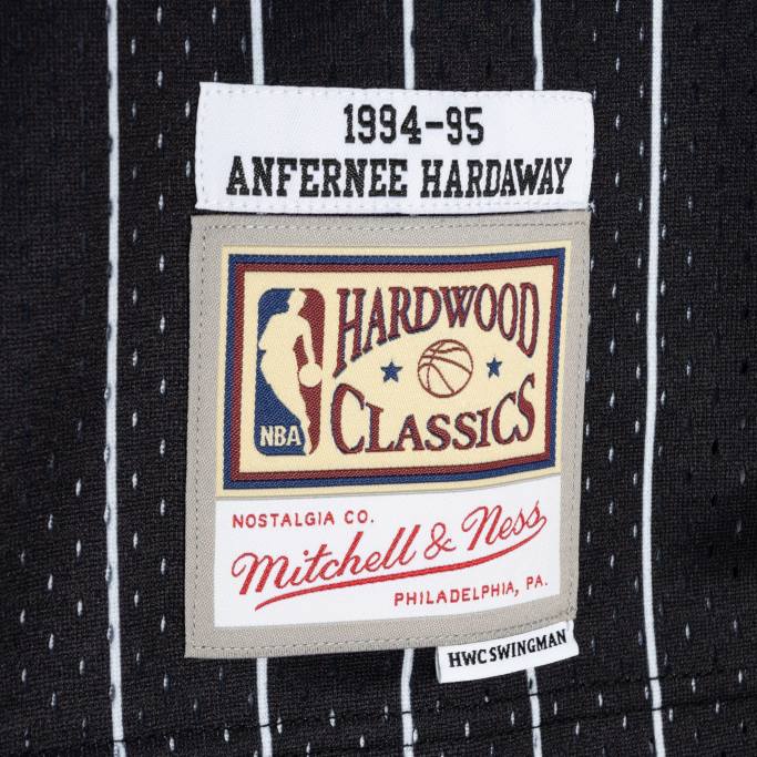 NBA 0F6D1832 Camiseta orlando magic penny hardaway mitchell & ness azul/negro hardwood classics split swingman