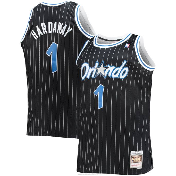 NBA 0F6D3242 orlando magic penny hardaway mitchell & ness negro grande y alto hardwood classics swingman jersey