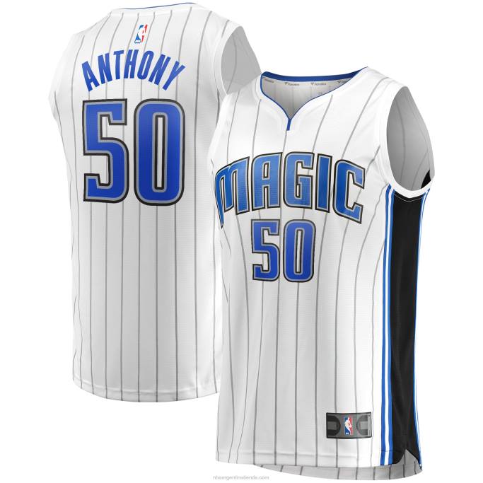 NBA 0F6D3991 Orlando Magic Cole anthony blanco fast break replica jersey