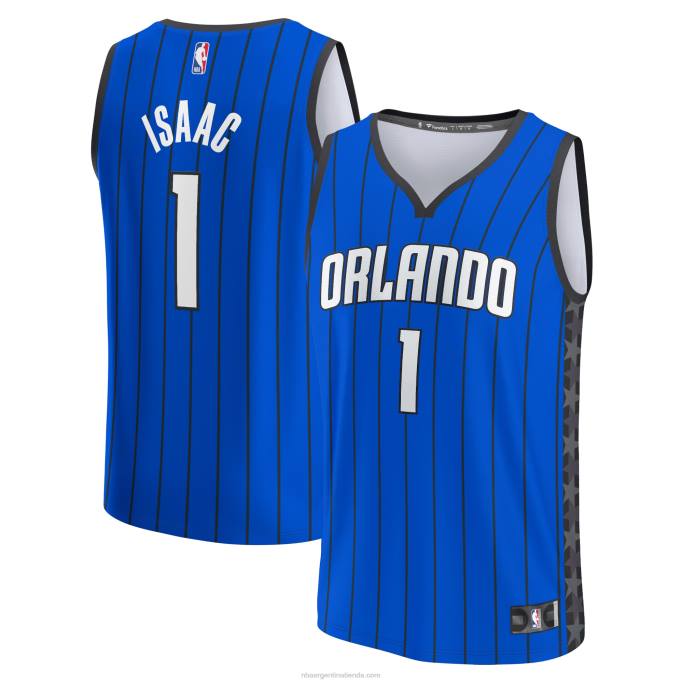 NBA 0F6D4967 orlando magic jonathan isaac azul fast break replica jersey