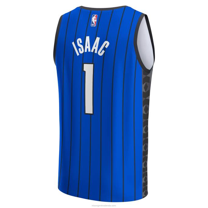 NBA 0F6D4967 orlando magic jonathan isaac azul fast break replica jersey