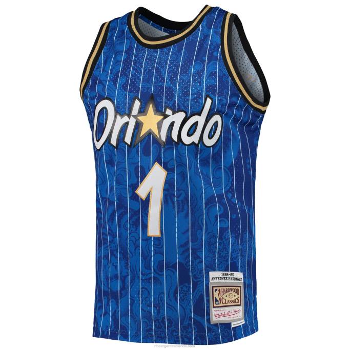 NBA 0F6D5151 orlando magic penny hardaway mitchell & ness blue hardwood classics año nuevo lunar jersey swingman