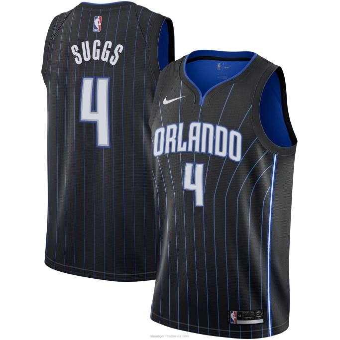 NBA 0F6D5718 orlando magic jalen suggs nike negro 2021 draft primera ronda pick swingman jersey