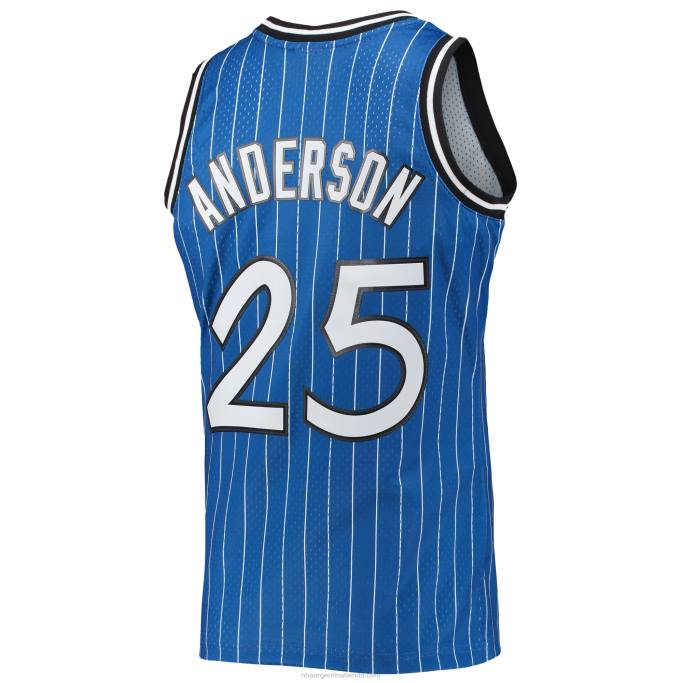 NBA 0F6D685 orlando magic nick anderson mitchell & ness blue hardwood classics swingman jersey