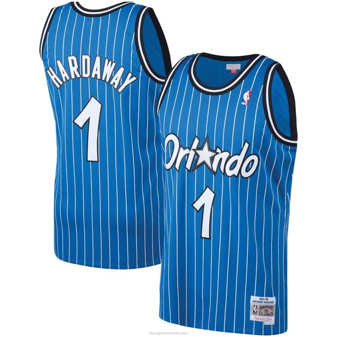 NBA 0F6D761 orlando magic penny hardaway mitchell & ness blue big & tall hardwood classics jersey