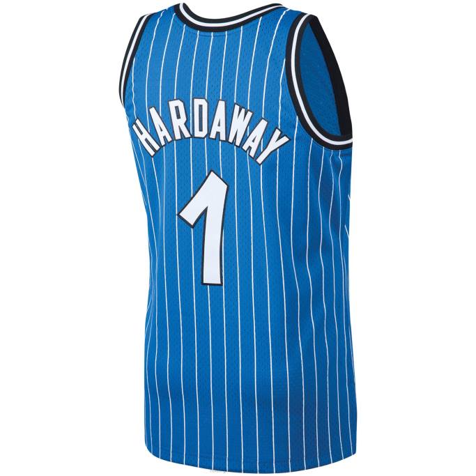 NBA 0F6D761 orlando magic penny hardaway mitchell & ness blue big & tall hardwood classics jersey