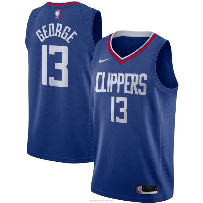 NBA 0F6D10666 la clippers paul george nike royal swingman jersey
