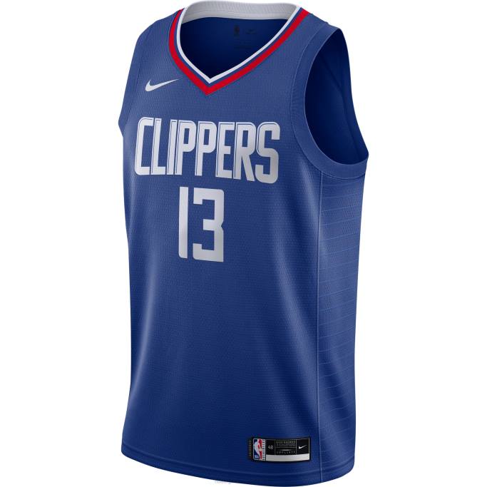 NBA 0F6D10666 la clippers paul george nike royal swingman jersey