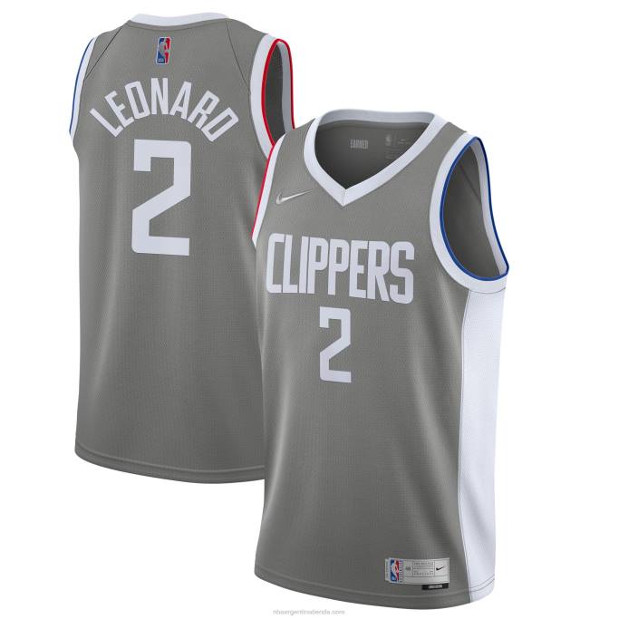 NBA 0F6D1161 la clippers kawhi leonard nike gris swingman player jersey - edición ganada