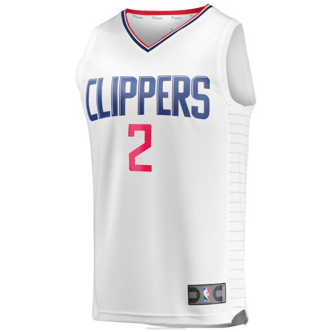 NBA 0F6D1340 la clippers kawhi leonard blanco fast break réplica jugador jersey