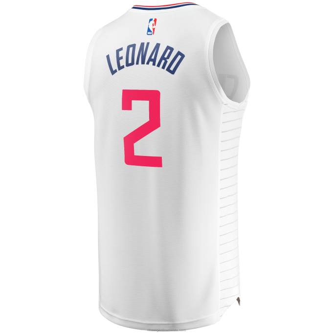 NBA 0F6D1340 la clippers kawhi leonard blanco fast break réplica jugador jersey