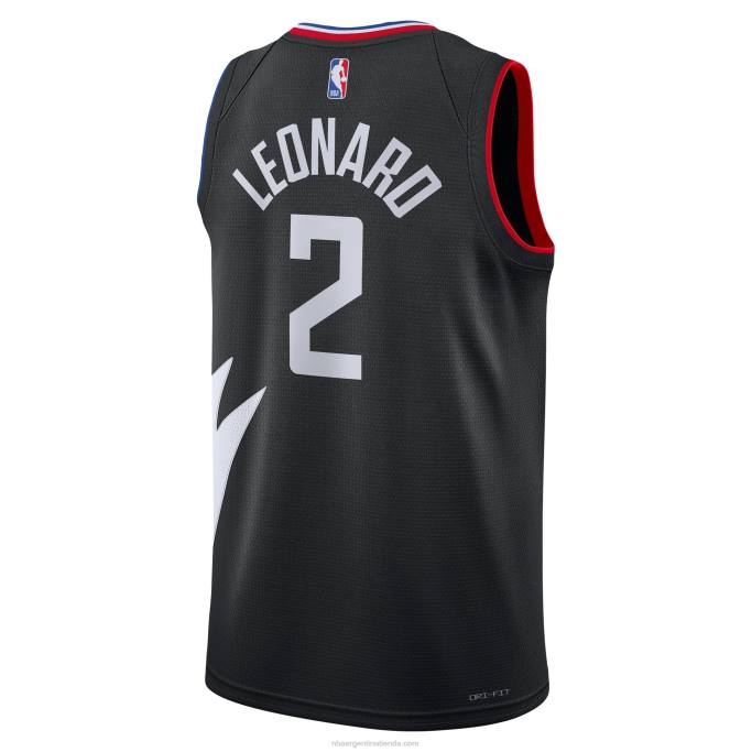 NBA 0F6D206 la clippers kawhi leonard jordan marca negro swingman jersey
