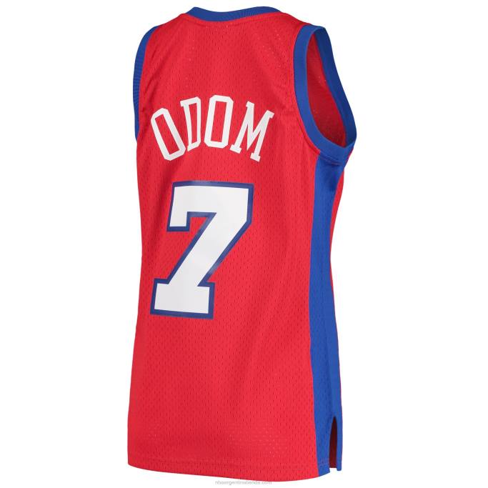 NBA 0F6D2148 la clippers lamar odom mitchell & ness rojo hardwood classics swingman jersey