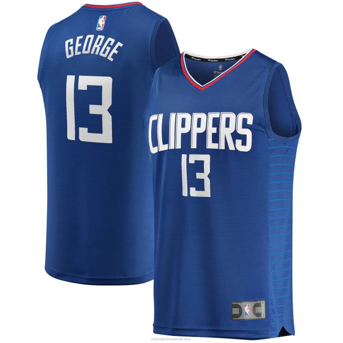 NBA 0F6D2489 la clippers paul george royal fast break réplica jersey