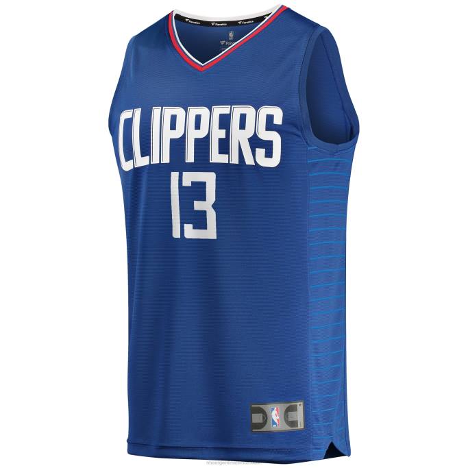 NBA 0F6D2489 la clippers paul george royal fast break réplica jersey