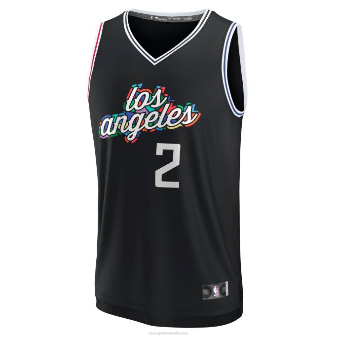 NBA 0F6D252 la clippers kawhi leonard negro fastbreak jersey