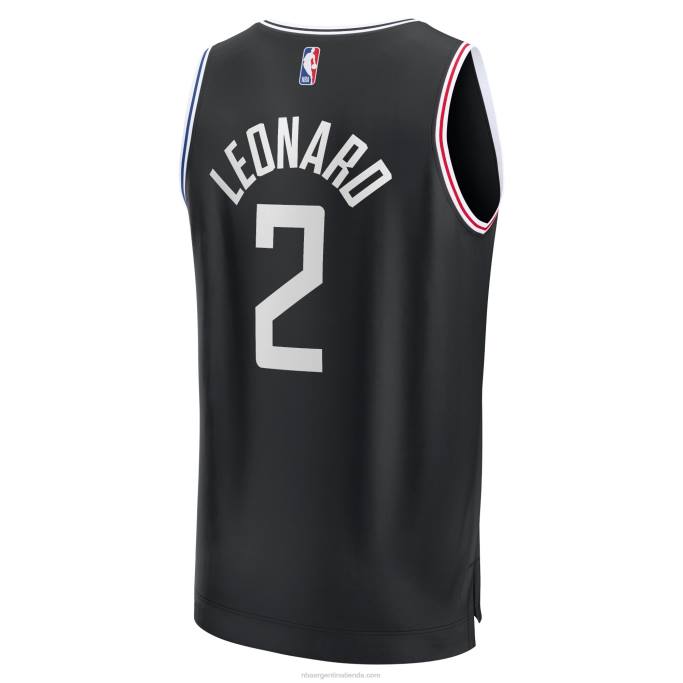 NBA 0F6D252 la clippers kawhi leonard negro fastbreak jersey