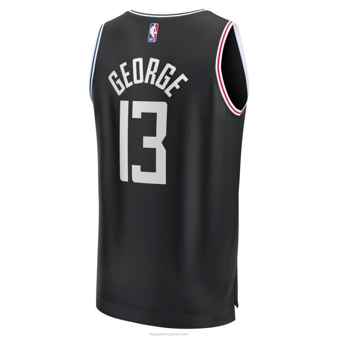 NBA 0F6D354 la clippers paul george negro fastbreak camiseta