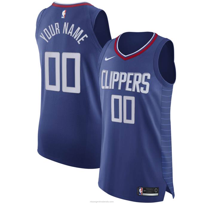 NBA 0F6D8278 la clippers nike azul auténtico personalizado jersey