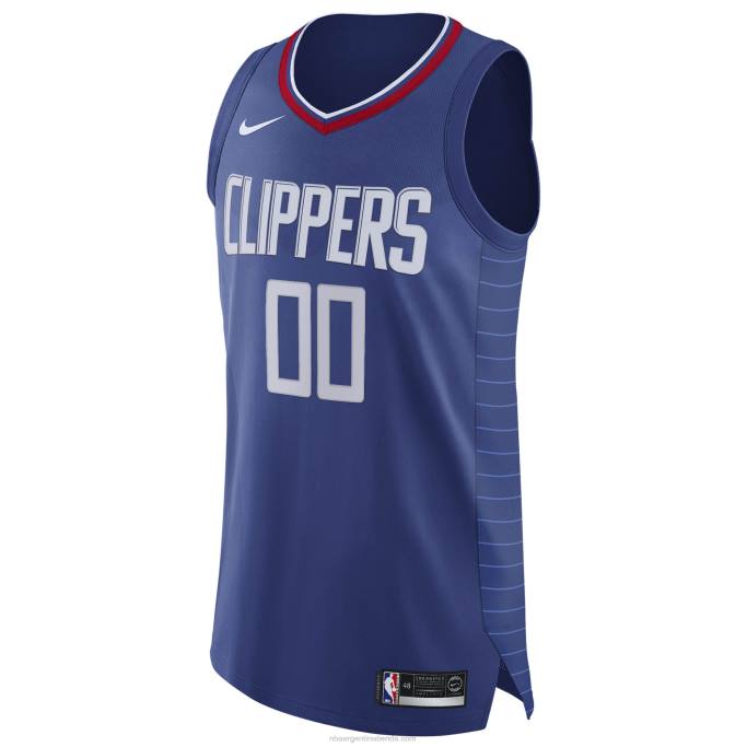 NBA 0F6D8278 la clippers nike azul auténtico personalizado jersey