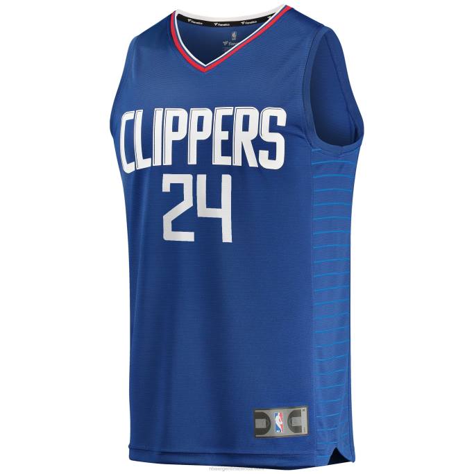 NBA 0F6D8751 la clippers norman powell royal fast break réplica jersey