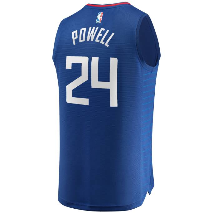 NBA 0F6D8751 la clippers norman powell royal fast break réplica jersey