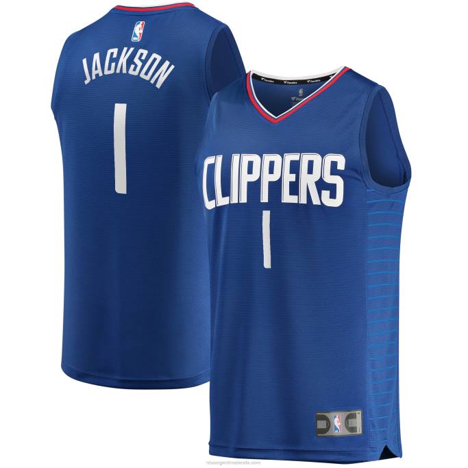 NBA 0F6D8758 la clippers reggie jackson royal fast break player jersey