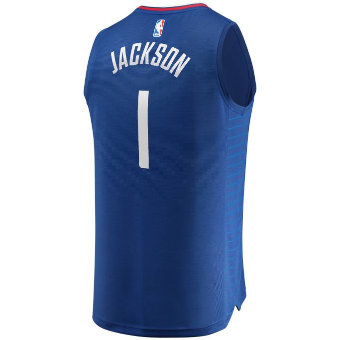 NBA 0F6D8758 la clippers reggie jackson royal fast break player jersey