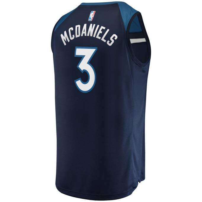 NBA 0F6D1097 minnesota timberwolves jaden mcdaniels azul marino fast break replica jersey