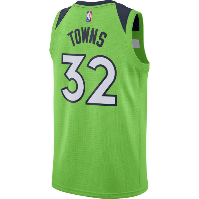 NBA 0F6D11478 minnesota timberwolves karl-anthony towns jordan marca verde swingman jersey