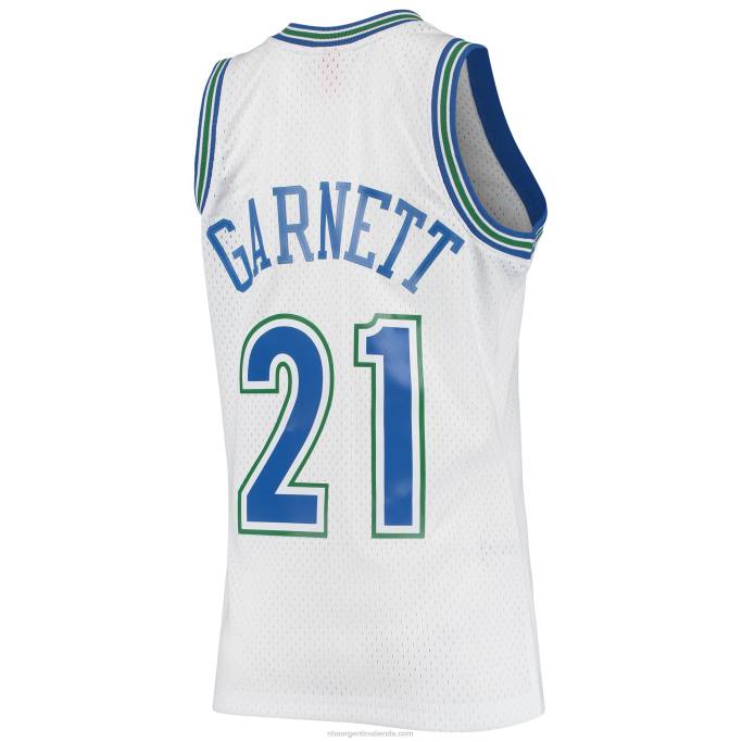 NBA 0F6D1156 minnesota timberwolves kevin garnett mitchell & ness white hardwood classics swingman jersey