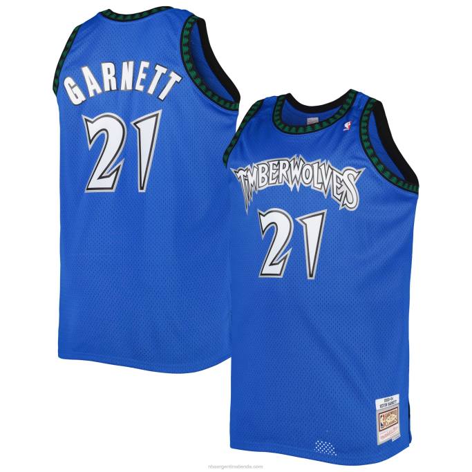 NBA 0F6D2590 minnesota timberwolves kevin garnett blue big & tall hardwood classics swingman jersey