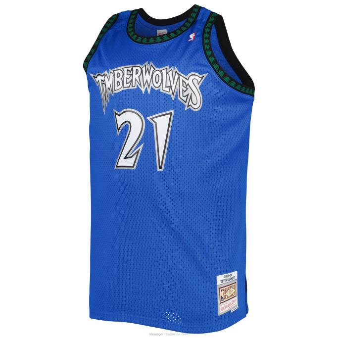 NBA 0F6D2590 minnesota timberwolves kevin garnett blue big & tall hardwood classics swingman jersey