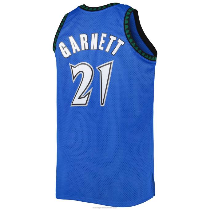 NBA 0F6D2590 minnesota timberwolves kevin garnett blue big & tall hardwood classics swingman jersey