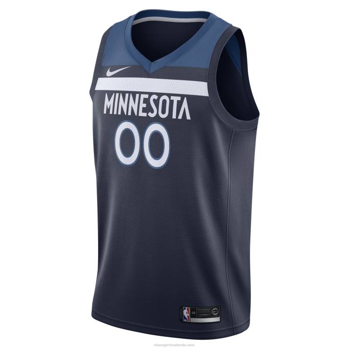NBA 0F6D3501 Minnesota Timberwolves Nike Navy Swingman camiseta personalizada