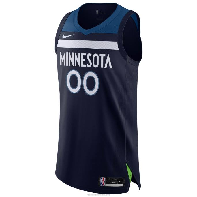NBA 0F6D4830 minnesota timberwolves nike azul marino auténtica camiseta personalizada