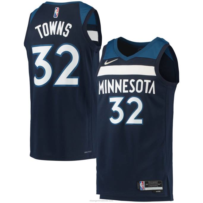 NBA 0F6D7502 minnesota timberwolves karl-anthony towns nike azul marino diamante swingman jersey