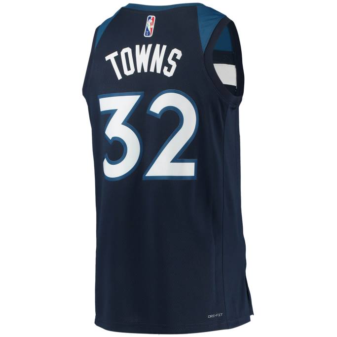 NBA 0F6D7502 minnesota timberwolves karl-anthony towns nike azul marino diamante swingman jersey