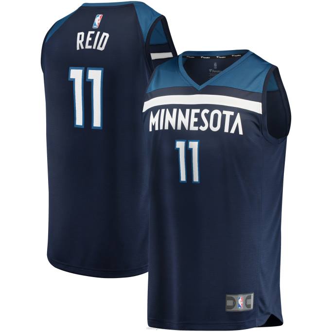 NBA 0F6D7874 minnesota timberwolves naz reid azul marino fast break replica jersey
