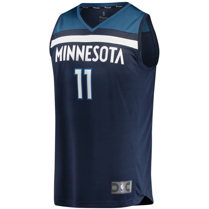NBA 0F6D7874 minnesota timberwolves naz reid azul marino fast break replica jersey