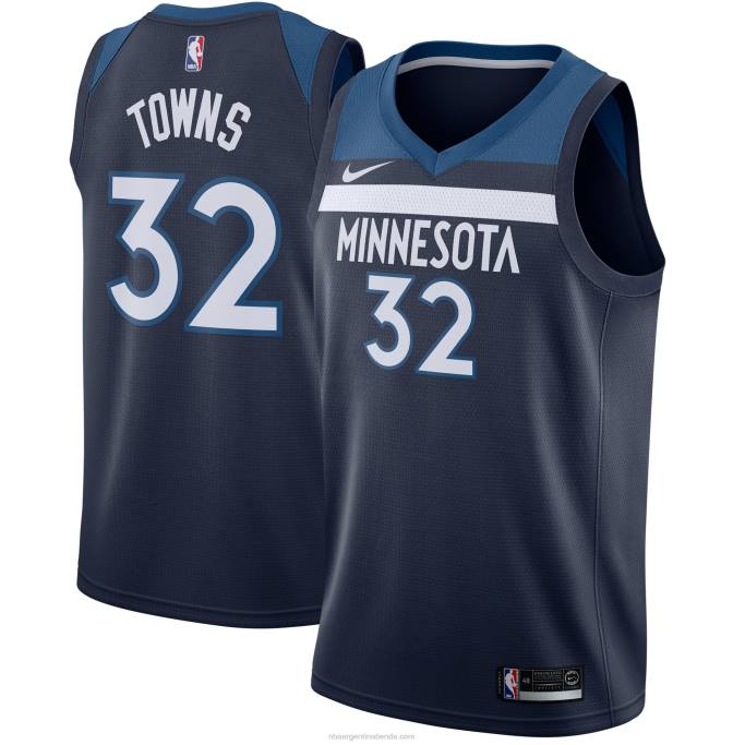 NBA 0F6D8146 minnesota timberwolves karl-anthony towns nike azul marino swingman jersey